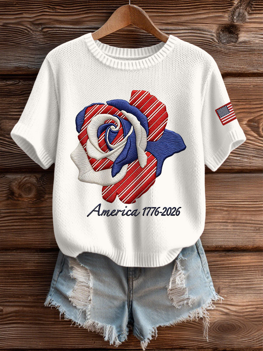 Women's America Floral Tops