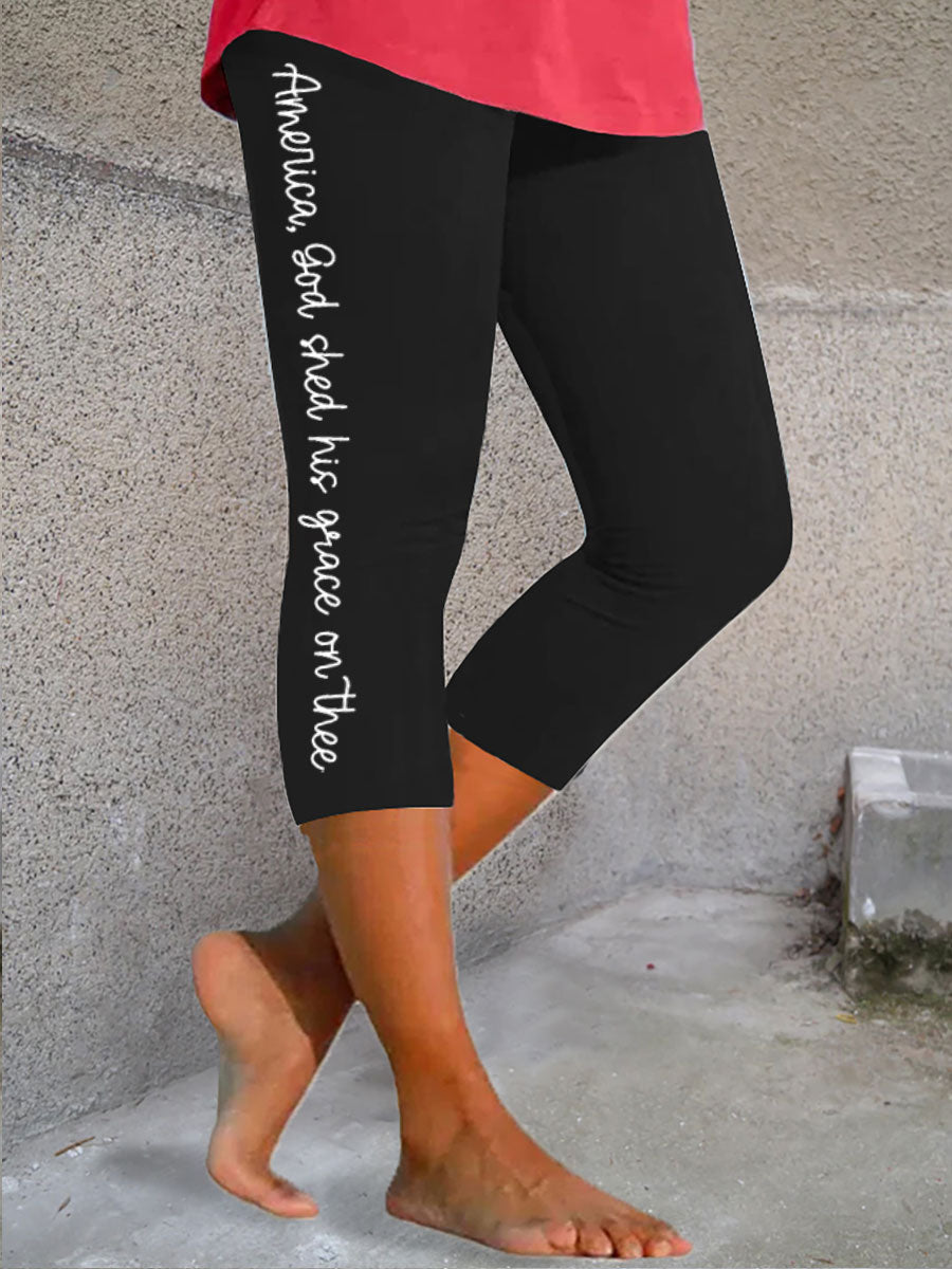 Women's America Bow Leggings