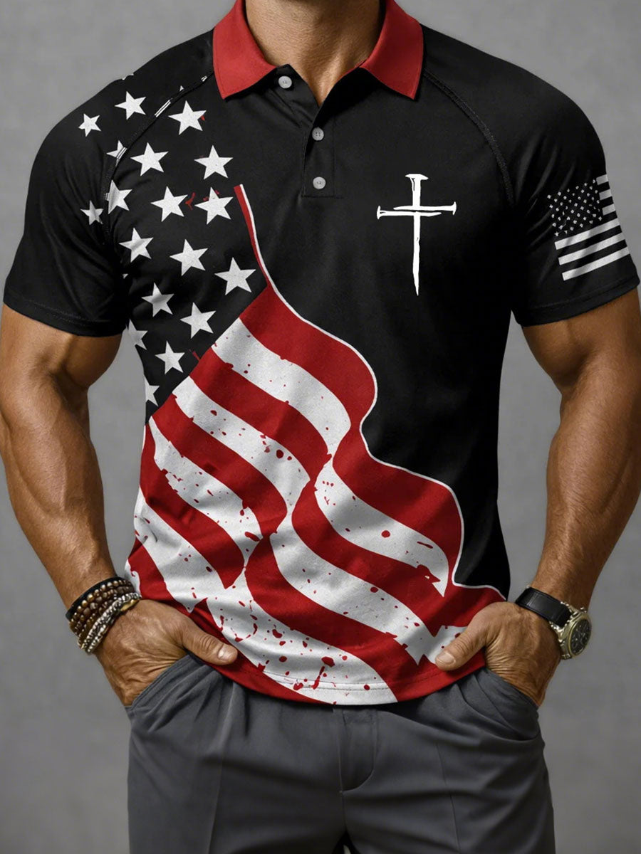 Men's American Flag Faith Tops
