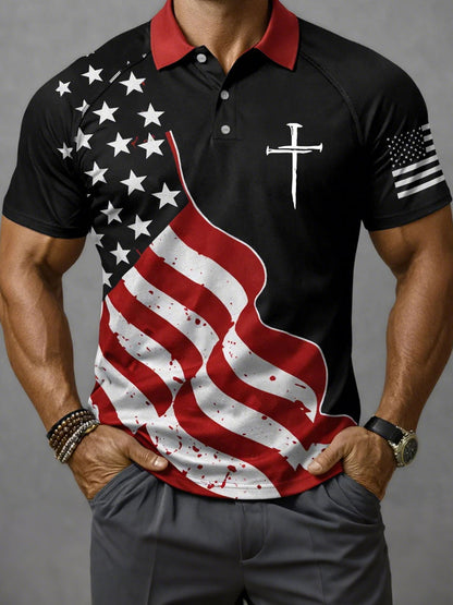 Men's American Flag Faith Tops