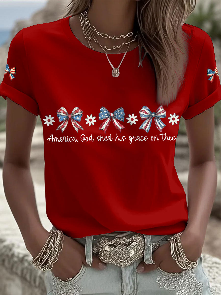 Women's America Bow T-Shirts
