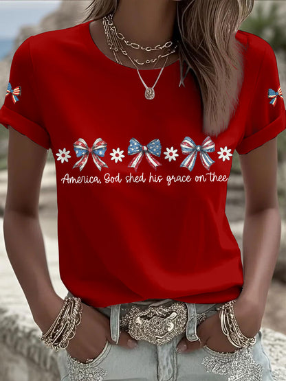 Women's America Bow T-Shirts
