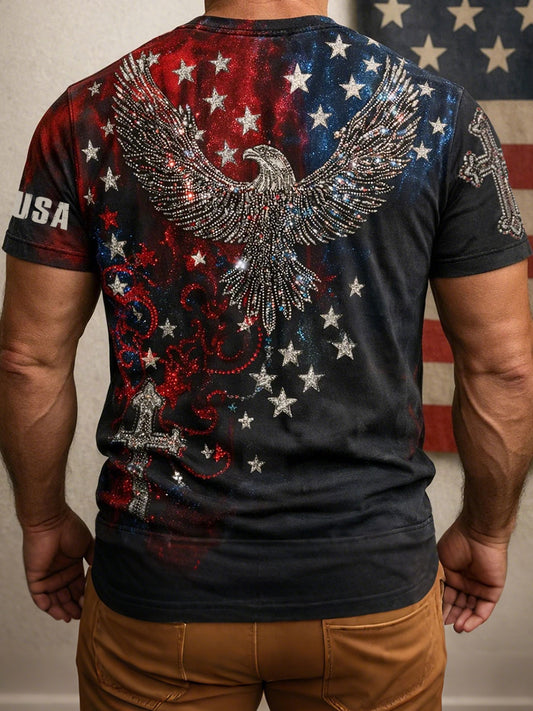 Men's American Flag Eagle T-Shirts