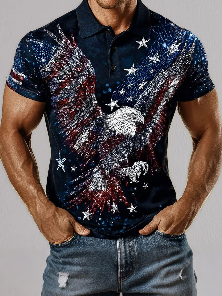 Men's American Flag Eagle Tops