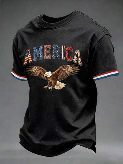 Men's USA 1776-2026 Printed Casual T-Shirt