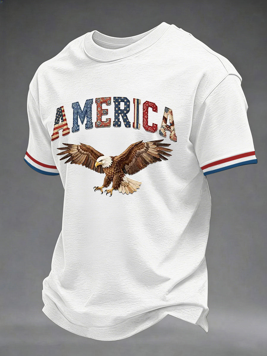 Men's USA 1776-2026 Printed Casual T-Shirt