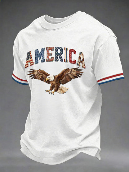 Men's USA 1776-2026 Printed Casual T-Shirt