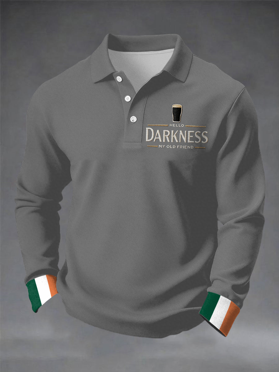 Men's Hello Darkness My Old Friend long sleeve shirt