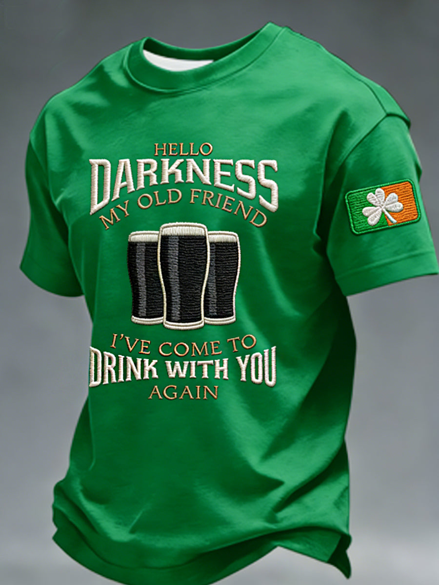 Men's Hello Darkness My Old Friend  T-shirt