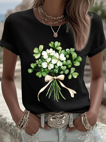 Women's St. Patrick's Day Printed Casual T-Shirt