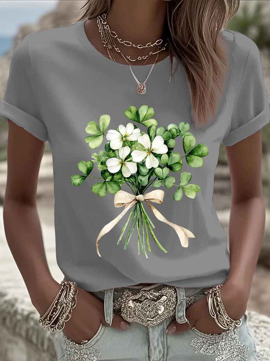 Women's St. Patrick's Day Printed Casual T-Shirt