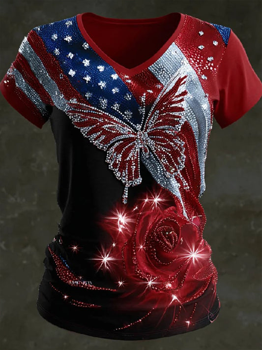 Women's American souvenir T-shirt