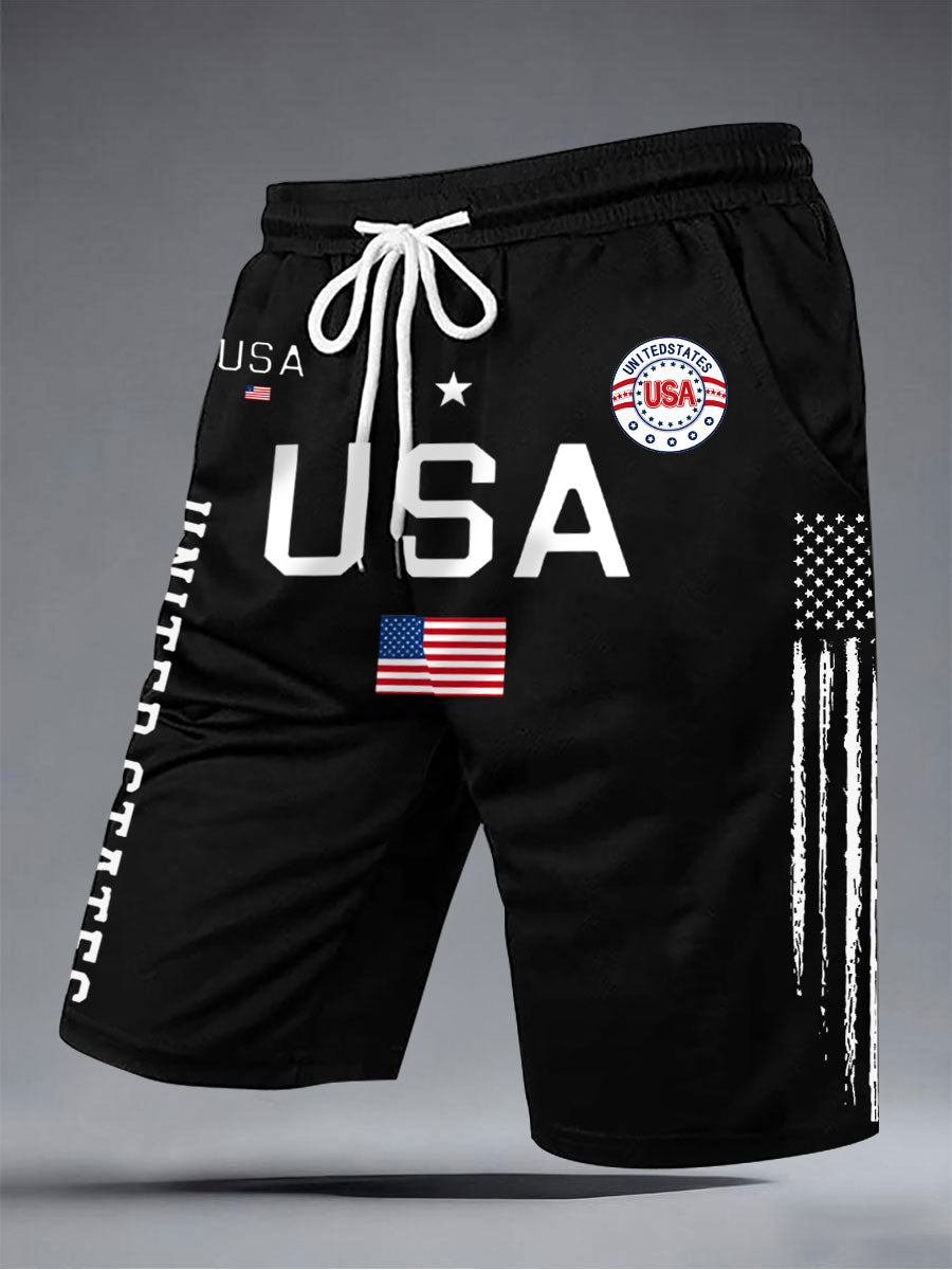 Men's USA Flag Shorts