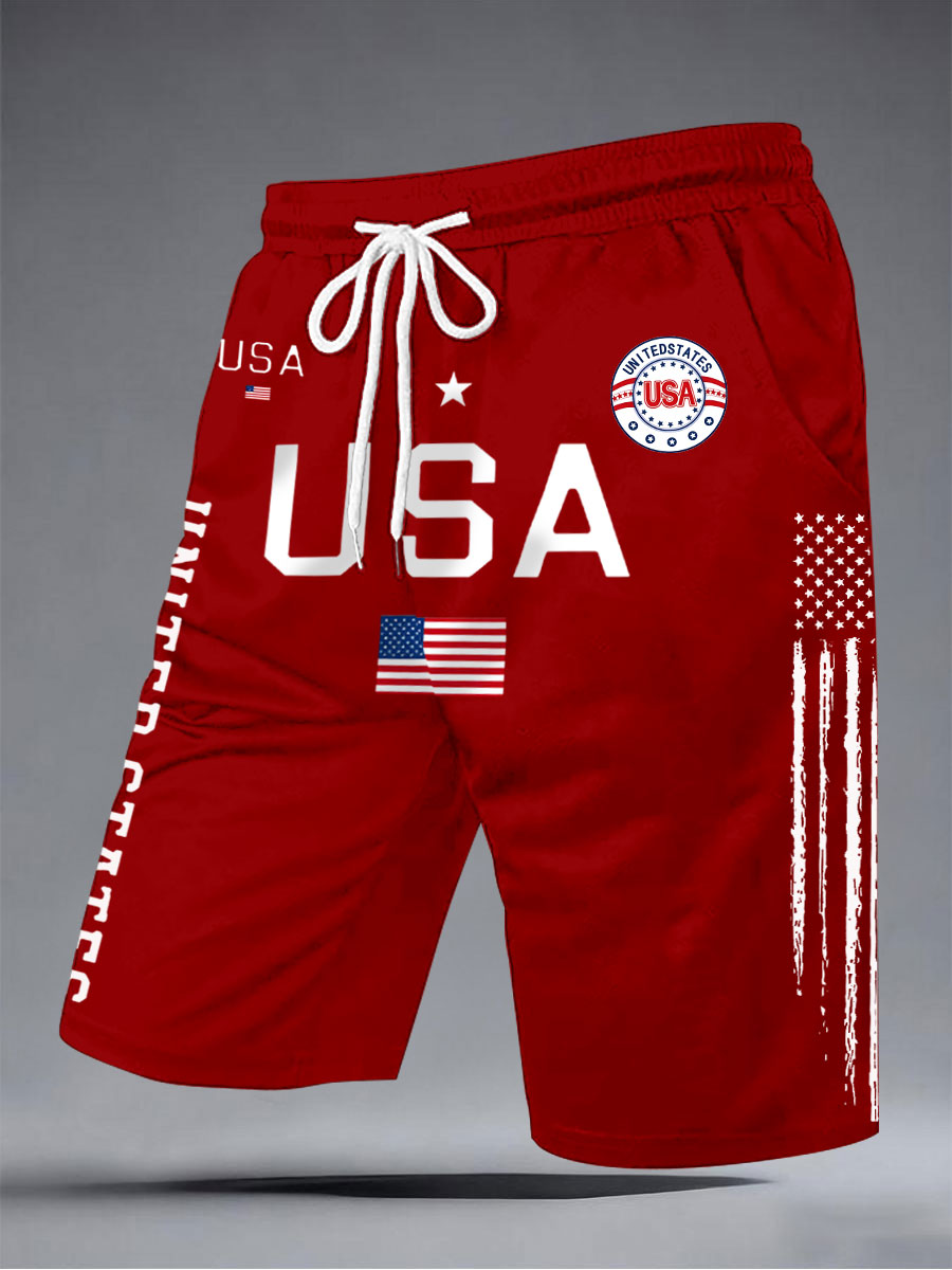 Men's USA Flag Shorts