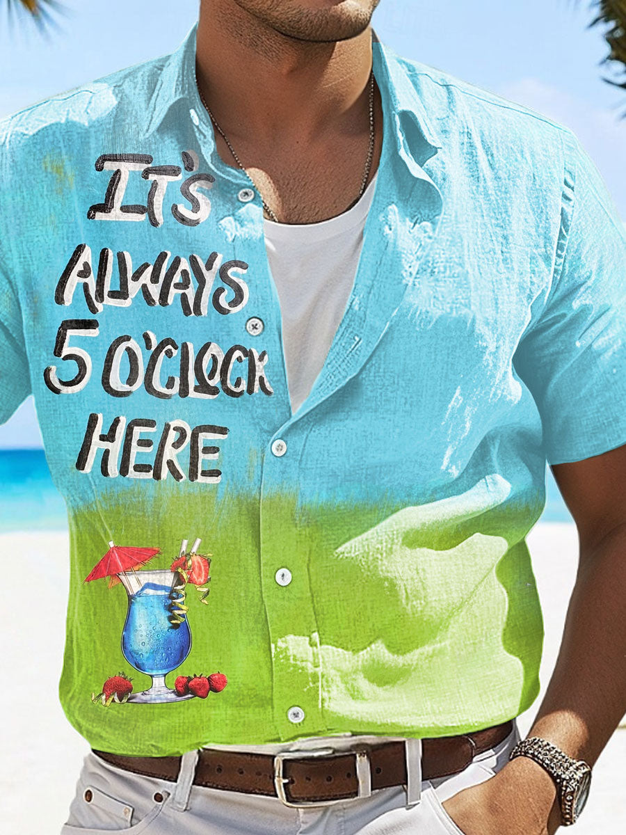 Men's It’s Always 5 O’Clock Here Shirt