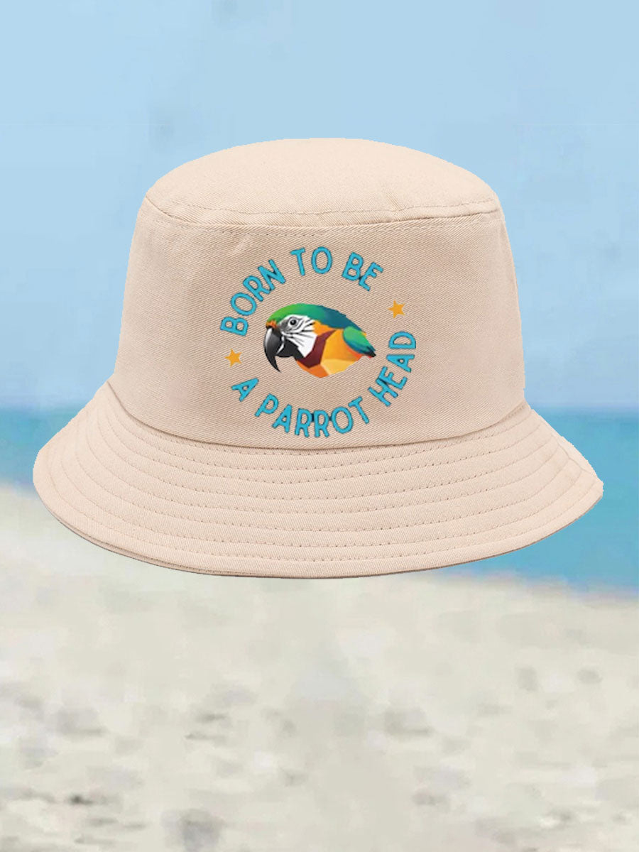 Unisex Born to Be a Parrot Head  Print Hat