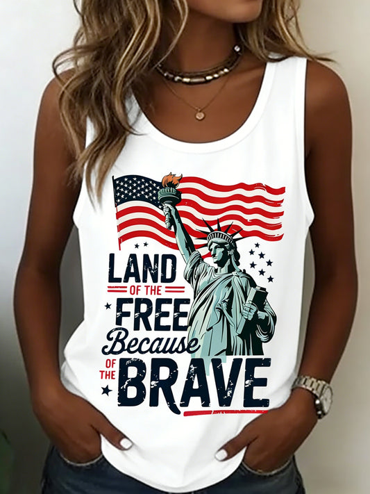 Women's Retro American Independence Day Tank Top