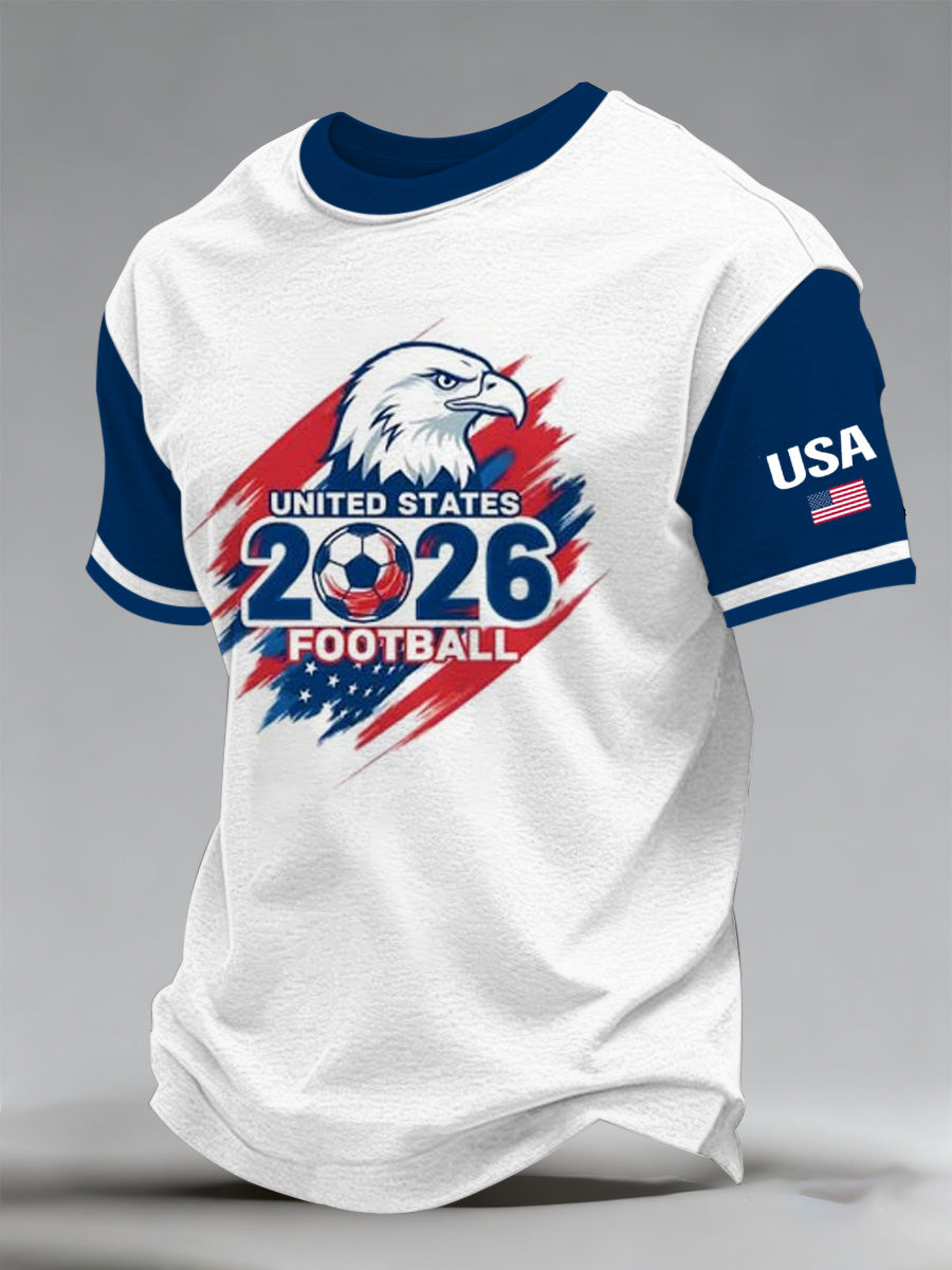 Men's 2026 USA Support Printed Fan T-Shirt