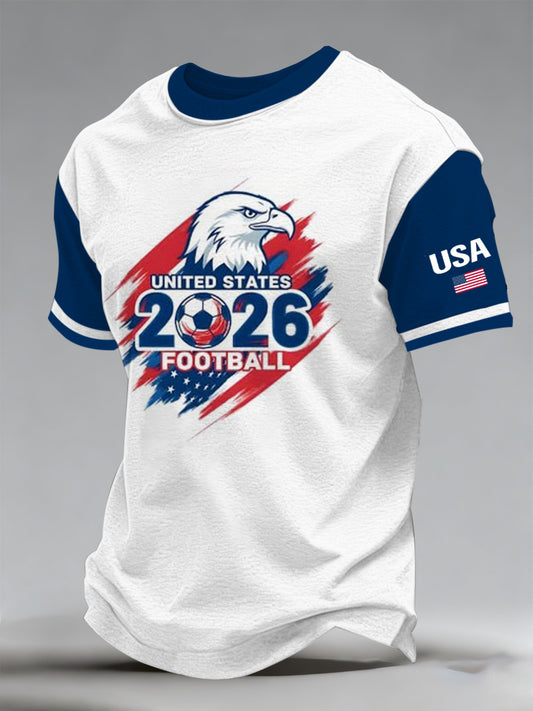 Men's 2026 USA World Cup Support Printed Fan T-Shirt