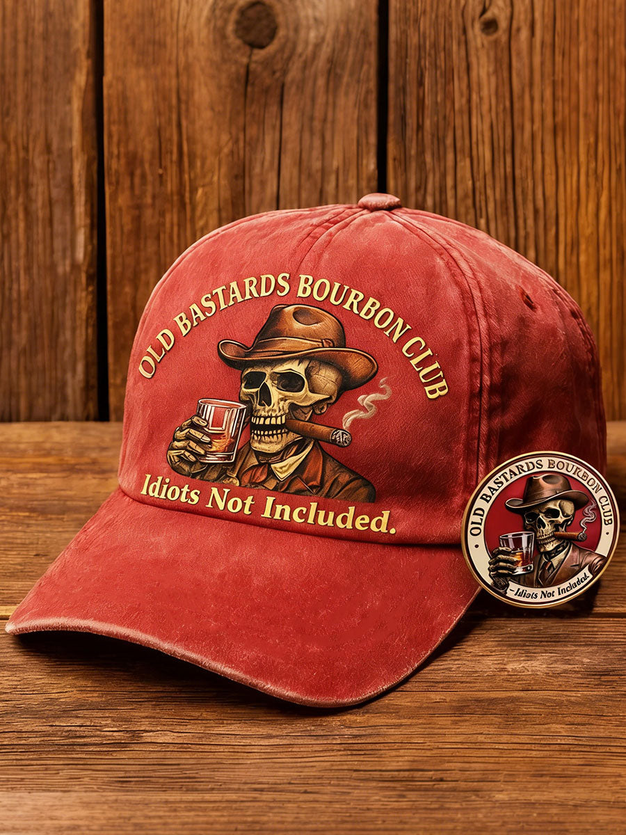 'old bastards bourbon club' unisex hats