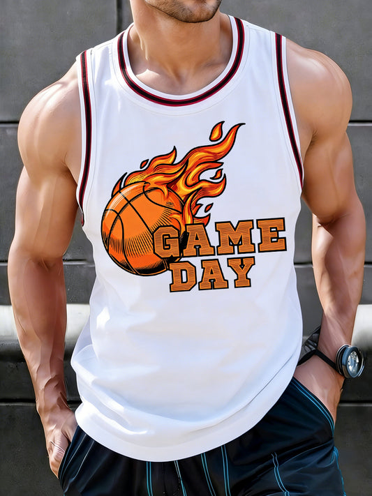Men's Basketball Gameday Print Basketball Lovers Casual Vest