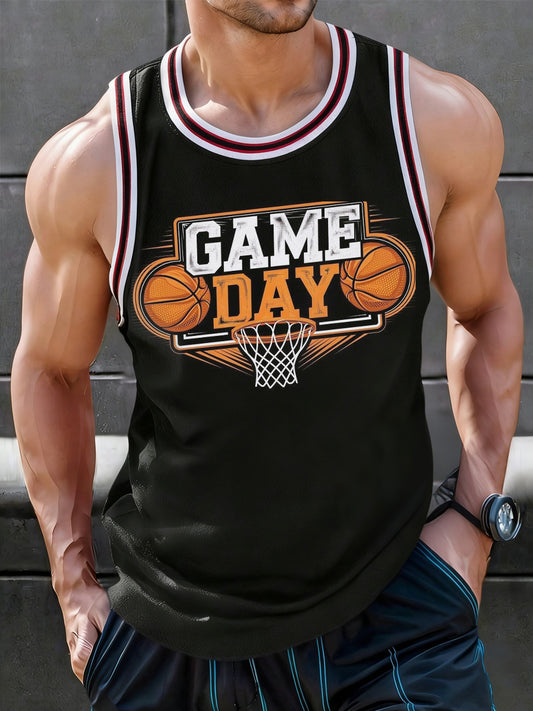 Men's Basketball Gameday Print Basketball Lovers Casual Vest