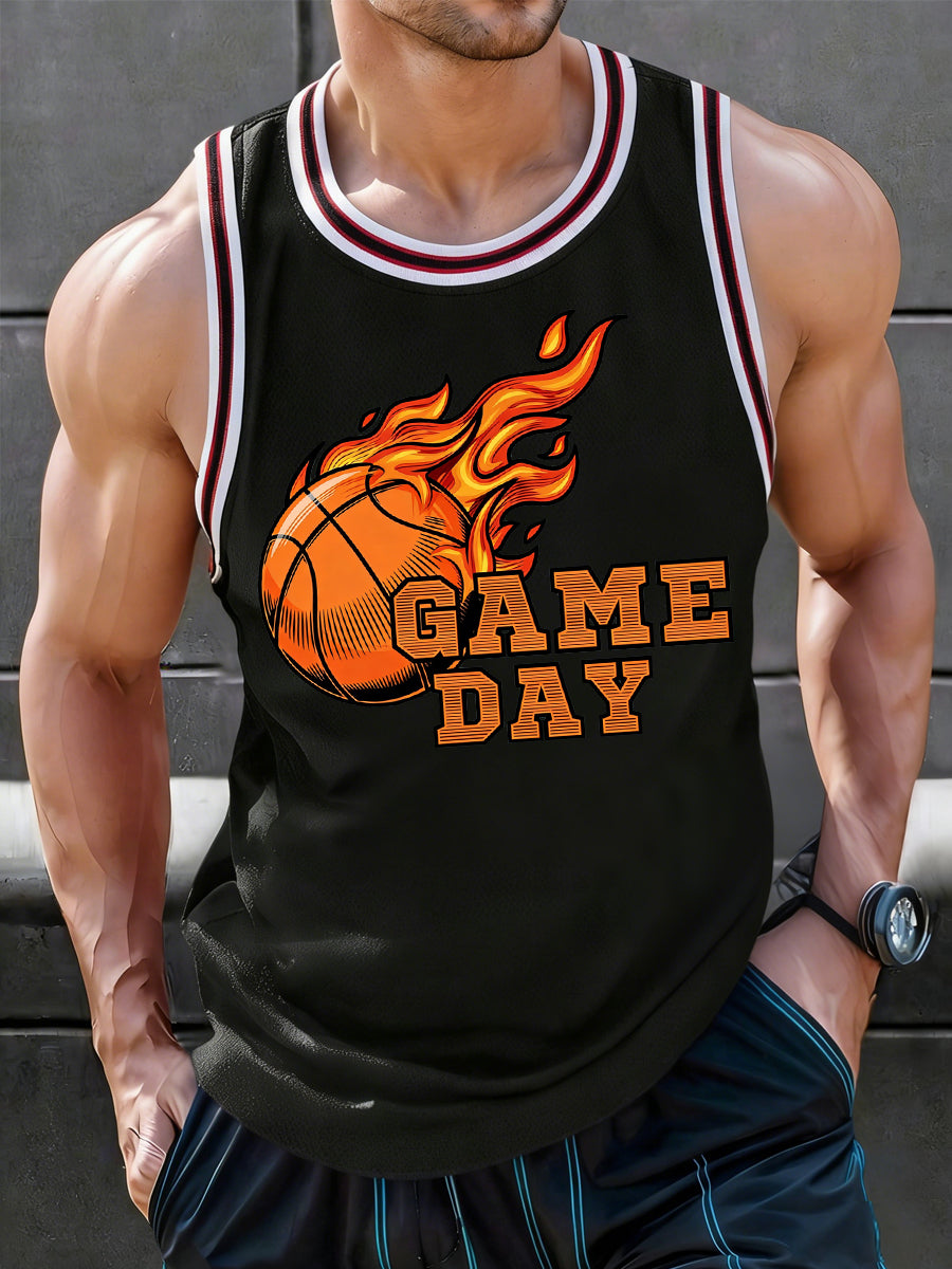 Men's Basketball Gameday Print Basketball Lovers Casual Vest
