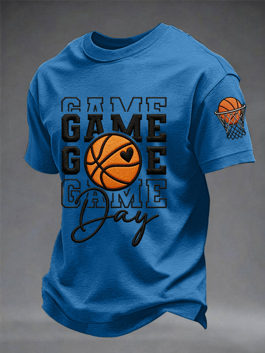 Men's Basketball Gameday Print Basketball Lovers Casual Tee