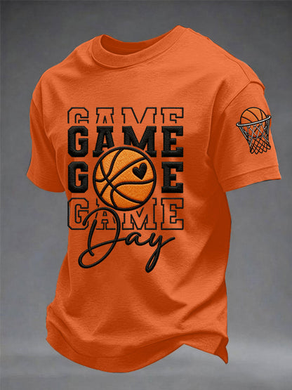 Men's Basketball Gameday Print Basketball Lovers Casual Tee