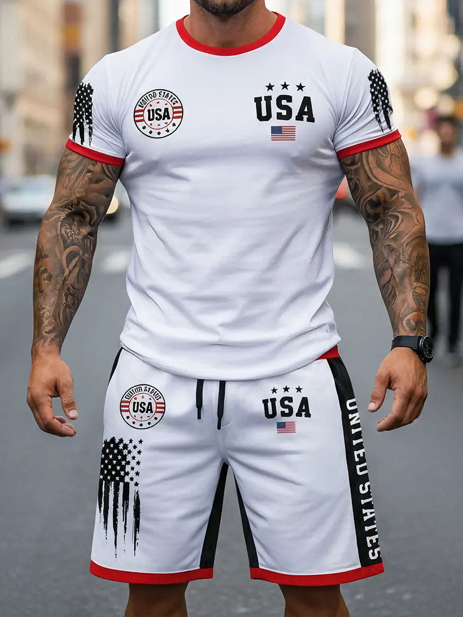 Men's Wear USA Flag Shorts
