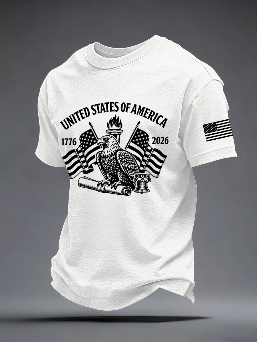 Men's USA 1776-2026 Print T-Shirt