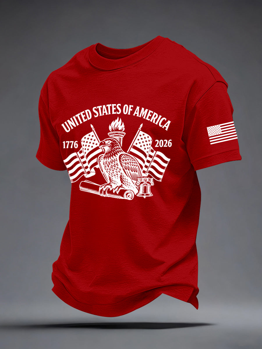 Men's USA 1776-2026 Print T-Shirt
