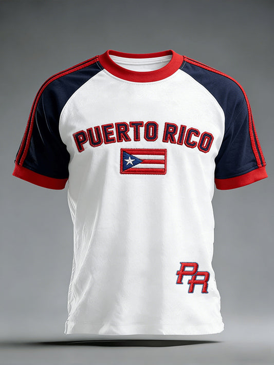 Men's Puerto Rico Baseball Short Sleeve T-shirt
