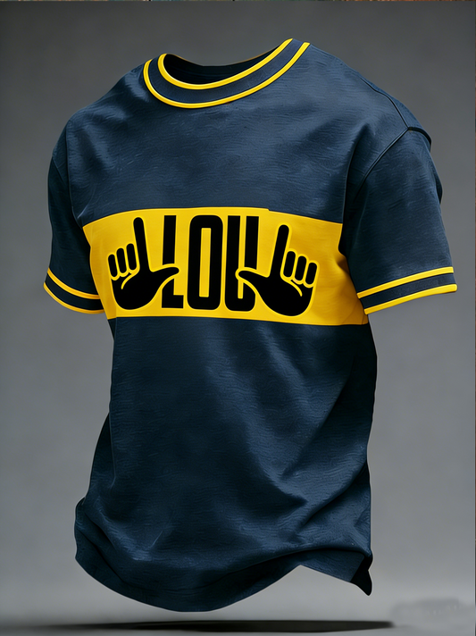 Men's Football Legend Coach Holtz Printed short sleeves t-shirt