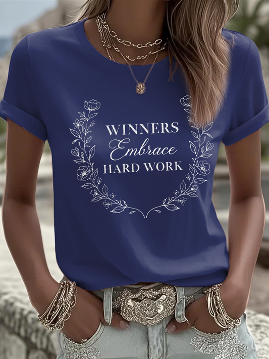 Women's Football Legend Coach Holtz Printed Iron On Short Sleeve T-Shirt