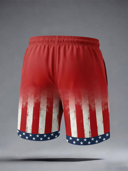 Men's America flag shorts
