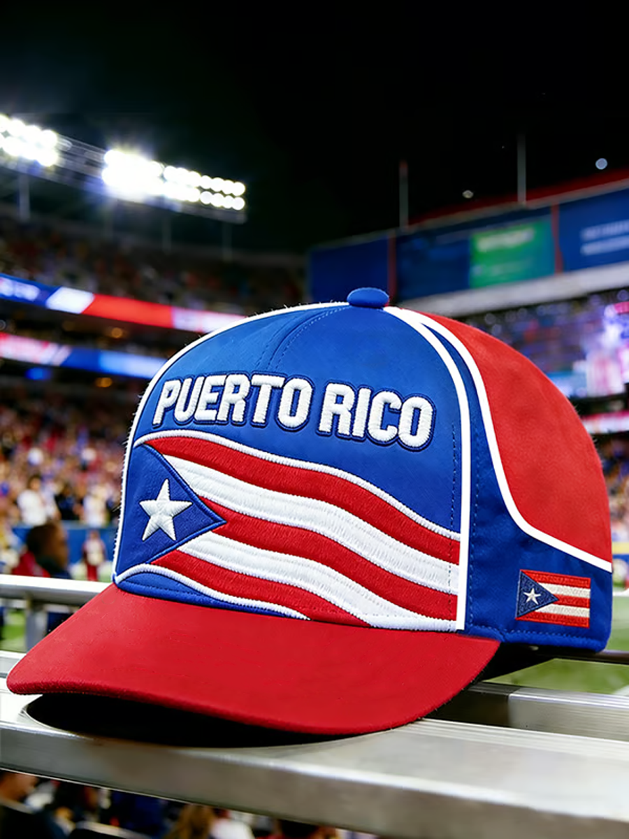 Unisex Puerto Rico Baseball Print Hat