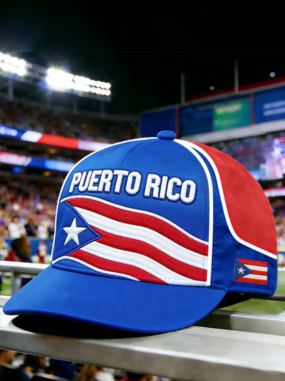 Unisex Puerto Rico Baseball Print Hat