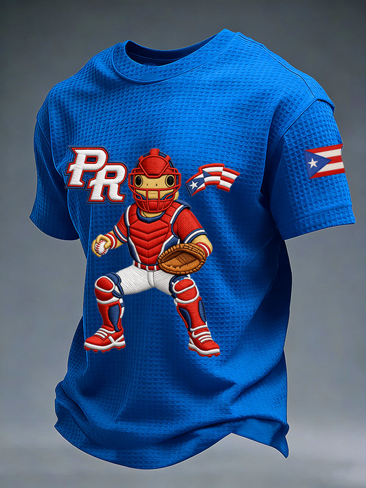Men's Puerto Rico Baseball Waffle Short Sleeve