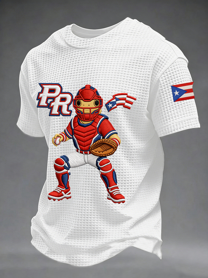 Men's Puerto Rico Baseball Waffle Short Sleeve