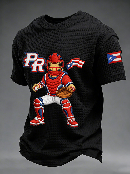 Men's Puerto Rico Baseball Waffle Short Sleeve