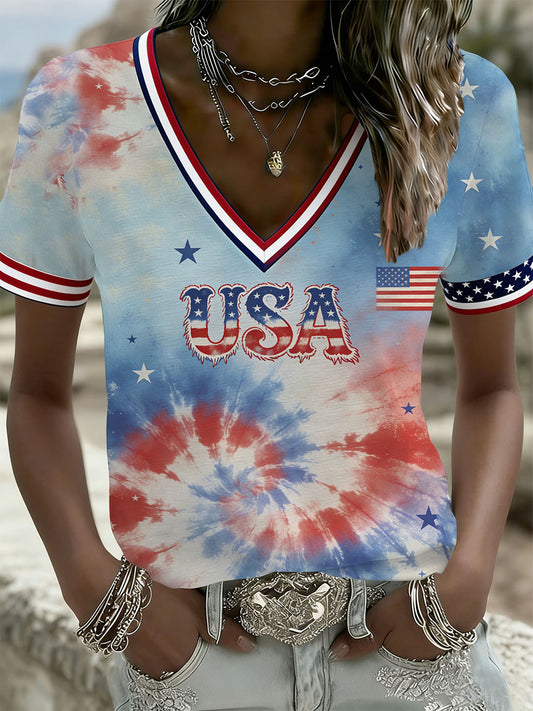 Women's Vintage Anniversary Celebration Printed Casual T-Shirt