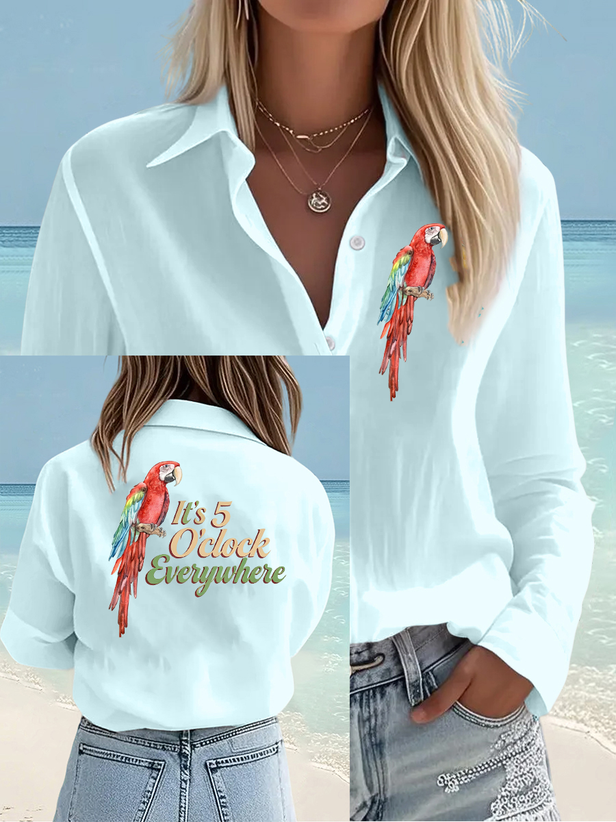 Women's Jimmy Buffet style It‘s 5 O'clock Everywhere shirts