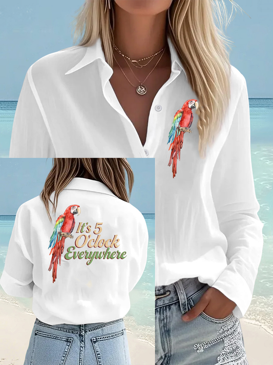 Women's Jimmy Buffet style It‘s 5 O'clock Everywhere shirts