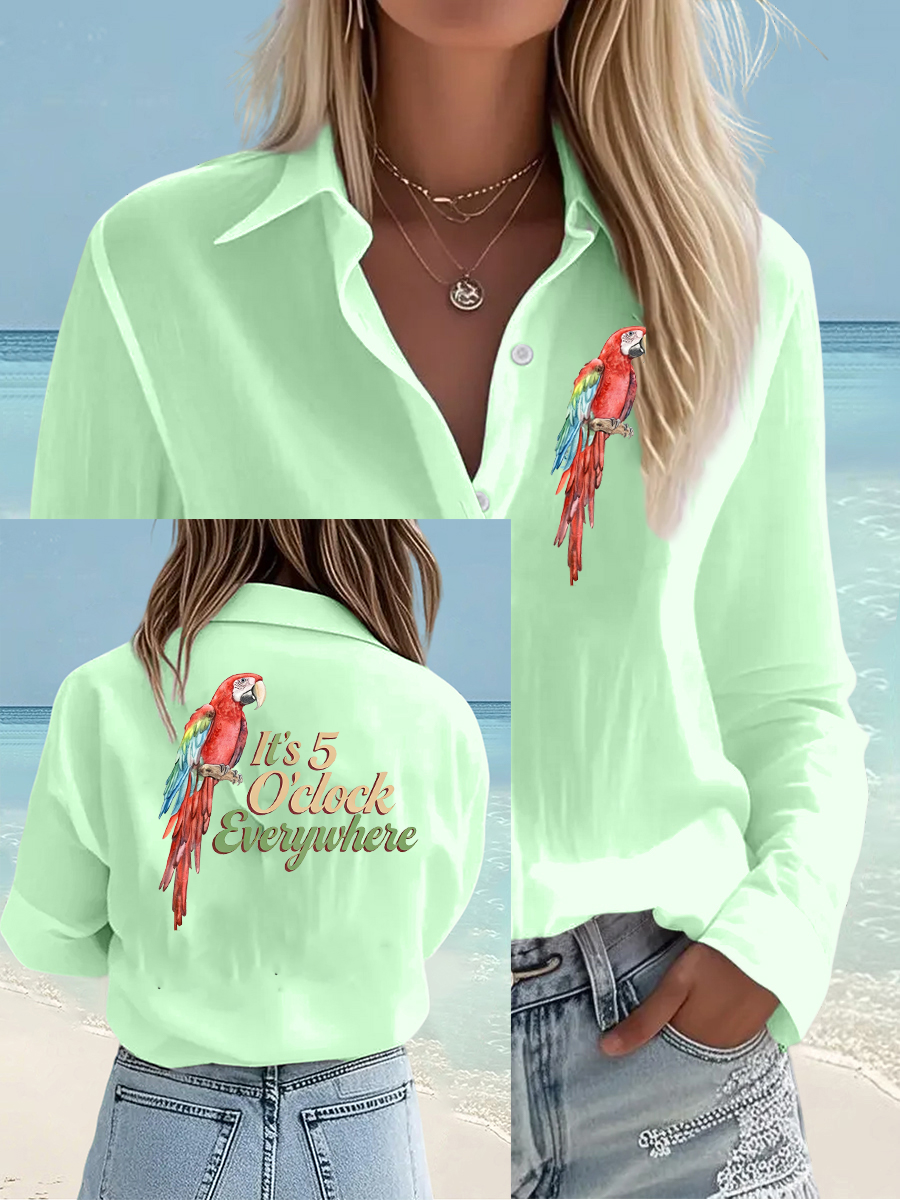 Women's Jimmy Buffet style It‘s 5 O'clock Everywhere shirts