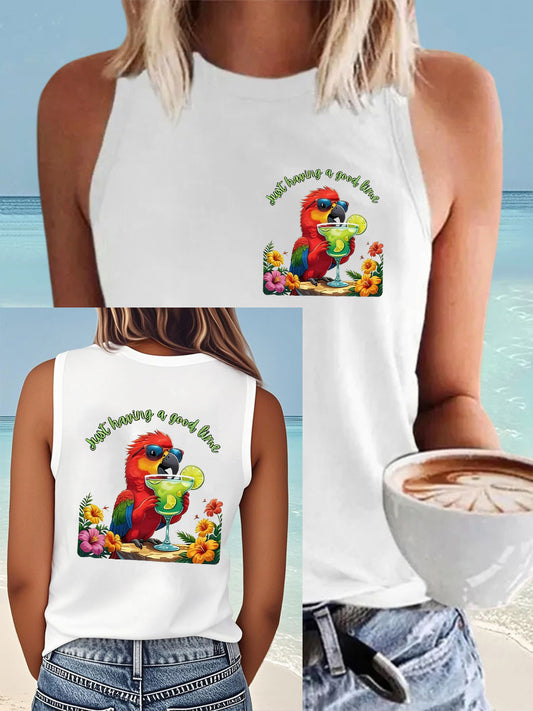 Women's Jimmy Buffet style having a good lime Vests