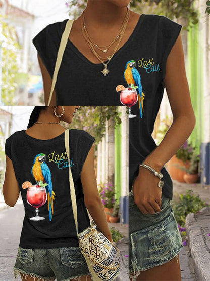 Women's Jimmy Buffet style It‘s 5 O'clock Everywhere coloured cotton T-shirt