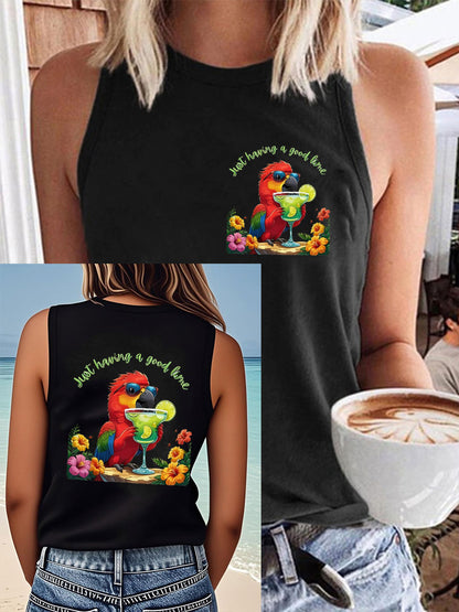 Women's Jimmy Buffet style having a good lime Vests