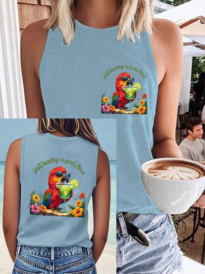 Women's Jimmy Buffet style having a good lime Vests