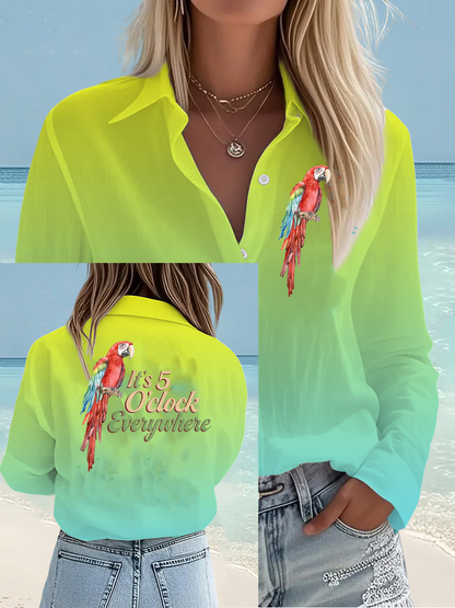 Women's Jimmy Buffet style It‘s 5 O'clock Everywhere shirts